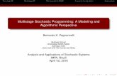 Multistage Stochastic Programming: A Modeling and ... · Markov Decision Process, or Multistage Stochastic Programming, or Intertemporal Consumption, or Life-Cycle Consumption, or...