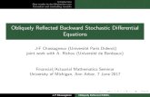 Obliquely Reflected Backward Stochastic Differential Equations › ... › 4630_michigan_070617.pdfNew results in the Markovian case Extension and concluding remarks Obliquely Re ected