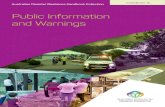 Public Information and Warnings - AIDR...Public Information and Warnings Handbook iii Handbook 1 Disaster Health Handbook 2 Community Recovery Toolkit 2-1 Community recovery checklists