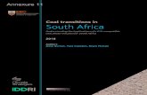 Coal transitions in South Africa · Employment in coal mining decreases by 28,200 workers by 2050, relative to 78,000 workers in 2015. The impact on total coal mining employment is