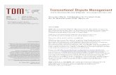 Transnational Dispute Management - Amazon S3 · Investor State Arbitration in Central Asia by B. Sabahi and D.M. Ziyaeva About TDM TDM (Transnational Dispute Management): Focusing