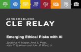 CLE Relay | Emerging Ethical Risks with AI · 2020-06-18 · education and comply with all continuing legal education requirements to which the lawyer is subject. ABA August 2019