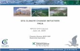 GTA CLIMATE CHANGE INITIATIVES TRCA › trcaca › app › uploads › ...Integration of climate change into watershed plans (2007) 䴀攀攀琀椀渀最 琀栀攀 䌀栀愀氀氀攀渀最攀