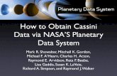 How to Obtain Cassini Data via NASA’S Planetary Data System · What is the PDS? • PDS’s mission is to collect, archive and make accessible data relevant to NASA’s planetary