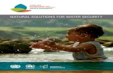 Natural SolutioNS for Water Security - GWP...Water and Biodiversity – Natural Solutions for Water Security. Montreal, 95 pages. For Further inFormation, please ContaCt: Secretariat