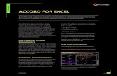 aCCord for exCeL - 3dsbiovia.com · Accord for Excel CombiChem Add-on provides an intuitive, step-by-step interface to generate combinatorial library structures directly within Accord