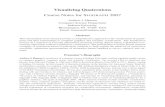 Visualizing Quaternions - Interdisciplinary · interfaces for exploration and manipulation of mathematical objects in dimensions three and four, the de-piction of Calabi-Yau spaces,