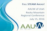AAUW of Utah Rocky Mountain Regional Conference July 15, … › files › 2016 › 04 › Rocky...Wasatch Branch Fundraiser Utah Women Authors Valynne Maetani, author of INK AND ASHES,