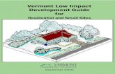 Vermont Low Impact Development Guide fordec.vermont.gov/sites/dec/files/wsm/erp/docs/LID... · es. Low Impact Development BMPs help to increase infiltration, filtration, and storage,