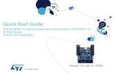 Quick Start Guide X-NUCLEO-IDB05A1 draft › resource › en › product... · Quick Start Guide Analog MEMS microphone expansion board based on MP23ADS1 for STM32 Nucleo (X-NUCLEO-AMICAM1)