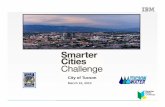 City of Tucson - Arizona Water Resources Research Center ... · 13 City of Tucson Smarter Cities Challenge Metering Management Findings and Observations Metering Management • Manual