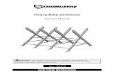 Product Manual for Sawhorse - Northern Tool · SAWHORSE USE AND CARE Do not force the sawhorse. Products do a better and safer job when used in the manner for which they are designed.