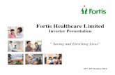 Fortis Healthcare Limited - d3frl090092vlr.cloudfront.net · 1 - Includes 1 ref lab in Nepal & a service agreement for a ref. lab in Dubai Healthcare City. 2 – Includes 31 pathology