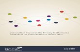 Consultation Report on the Primary Mathematics Curriculum ... › media › 3605 › pmc_consultation_report_july2018.pdf · implications for the continuing development of the PMC