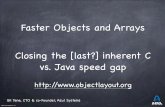 Faster Objects and Arrays Closing the [last?] inherent C ... · Faster Objects and Arrays ©2015 Azul Systems, Inc. About me: Gil Tene co-founder, CTO @Azul Systems ... off-heap solutions
