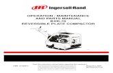 Revised ( OPERATION / MAINTENANCE AND PARTS MANUAL …€¦ · OPERATION / MAINTENANCE AND PARTS MANUAL BXR-70 REVERSIBLE PLATE COMPACTOR Read this instruction manual before operating