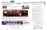 Empire Virtual Times Spring 2017 05-08-17 Revised · 2017-05-21 · V OLUME 5 NO 2 Page 2 Spring 2017 A LETTER FROM THE EMPIRE STATE VIRTUAL BRANCH PRESIDENT, MARIA ELLIS Dear Friends,