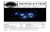 NEWSLETTER - Amazon S3 · 2016-06-17 · NEWSLETTER Contents Page Contents Page Editorial 2 Bright galaxies in our local group 19-26 ... The Pleiades taken by Ed Cloutman (CAS Member)