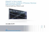 R&S® FSV-K40 Firmware Option Phase Noise Measurements ... & Tutoriais/28... · R&S® FSV-K40 Firmware Option Phase Noise Measurements R&S FSV-K40 Operating Manual 1173.0708.02 ─