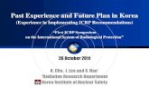 Past Experience and Future Plan in Korea - Cho Past Experience and Future Plan in Korea.آ  Past Experience
