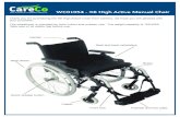 WC01054 - X8 High Active Manual Chairs3.amazonaws.com/.../WC01054+-+X8+High+Active+Manual+Chair.p… · WC01054 - X8 High Active Manual Chair ... Turn the footrest in and lock the