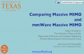 Comparing Massive MIMO and mmWave Massive MIMOusers.ece.utexas.edu/~rheath/presentations/2014/... · Comparing Massive MIMO! and! mmWave Massive MIMO Robert W. Heath Jr. ! The University