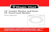 24” Combo Washer and Dryer 24” Front Load Washer › media › manuals › MCSCWD27W5.pdf · 24” Combo Washer and Dryer 24” Front Load Washer User’s Manual MCSCWD27G5. 2