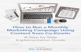 How to Run a Monthly Marketing Campaign Using Content from ...€¦ · YNDROME (RUNNER’S KNEE) s that strengthening the hip/ buttock muscles, specifically the hip abductors and