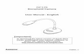 DC150 Document Camera - dukane-av.comEnglish 0- DC125 Document Camera User Manual - English [Important] To download the latest version of Quick Start Guide, multilingual user manual,