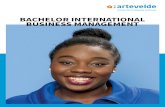 BACHELOR INTERNATIONAL BUSINESS … › sites › default › files › ...BACHELOR INTERNATIONAL BUSINESS MANAGEMENT All courses are taught in English. Starting from an international