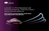 Level 4 Professional Accounting Technician Apprenticeship 4 EP… · about the Level 4 Professional Accounting Technician apprenticeship end-point assessment for all individuals involved;