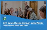 ARC Summit Speed Seminar: Social Media › ... › events › 2019_Summit › SpeedSeminar-Soci… · Why Social Media? • ”Free” communications tool • Brand awareness •