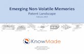 Emerging Non-Volatile Memories - MarketResearch• The patents were categorized using keyword analysis of patent title, abstract and claims, in conjunction with expert review of the