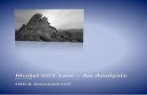 Model GST Law – An Analysis - CNK & Associates LLP · Model GST Law – An Analysis June 21, 2016 CNK & Associates LLP. Foreword Dear Reader, Pursuant to the approval of the Model