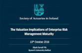 The Valuation Implications of Enterprise Risk Management ... · The Valuation Implications of Enterprise Risk Management Maturity 13th October 2016 ... increasing capital efficiency