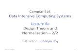 CompSci516 Data Intensive Computing Systems Lecture 6a ...db.cs.duke.edu/.../compsci516/fall17/Lectures/Lecture-6a-Normalizat… · CompSci516 Data Intensive Computing Systems Lecture
