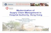 Modernization of Supply Chain Management in …...Modernization of Supply Chain Management in Hospital Authority, Hong Kong 1 Raymond Wong Chief Manager (Business Support Services)
