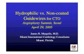 Hydrophilic vs. Non-coated Guidewires for CTO · Hydrophilic vs. Non-coated Guidewires for CTO Angioplasty Summit, Seoul April 29, 2005 ... widen the channel, risks possible perforation