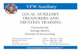 VFW Auxiliary...VFW Auxiliary Trustees and Audits Negligence on the part of the Trustees in carrying out the mandates of Section 814 of the Bylaws, or in attending audits, shall make