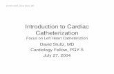 Introduction to Cardiac Catheterization - Dr. Stultzdrstultz.com/Presentations/2004 07 27 Introduction... · • Perioperative Evaluation Before (or After) Noncardiac Surgery •