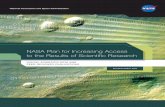 NASA Plan for Increasing Access to the Results of Scientific Research · 2015-07-27 · NASA Plan for Increasing Access to the Results of Scientific Research ... ences, human health,