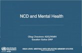 NCD and Mental Health - World Health Organization · Global Strategy for the Prevention and Control of Noncommunicable Diseases. Global Strategy on Diet, Physical Activity and Health.