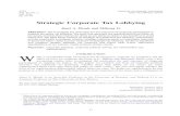Strategic Corporate Tax Lobbying Fall_2015.pdf · Strategic Corporate Tax Lobbying Janet A. Meade and Shihong Li ABSTRACT: We investigate the motivation for and outcome of corporate