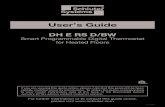 DH E RS D/BW - Amazon Web Services › sys-master › ... · 2017-10-11 · DH E RS D/BW Smart Programmable Digital Thermostat for Heated Floors User’s Guide For further information
