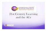 21st Century Learning and the 4Cs - Berryessa Union School ... › documents › Common Core State Standar… · and inductive, to understand a situation. Analyze complex systems