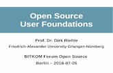 Open Source User Foundations - Bitkom e.V.€¦ · Open Source User Foundations © 2016 Dirk Riehle - All Rights Reserved 4 2005... Kuali Foundation founded 2009 GenIVI Alliance founded