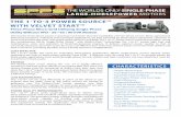 THE 1˜TO˜3 POWER SOURCE™ WITH VELVET START™€¦ · SINGLE-PHASE MOTORS LARGE HORSEPOWER LOW STARTING CURRENT AND HIGH EFFICIENCY Written-Pole® motors start using less than