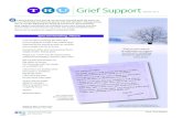 Grief Support - TRU · W e are thinking of you during your journey through grief. We reach out to our TRU family members by phone and with periodic mailings during the 13 months following