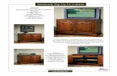 Normandy Pop Up TV Cabinet - Amazon S3...Normandy Pop Up TV Cabinet Shown In Antique Harvest Materials Hardwood Solids Solid Cherry Available Dimensions 52”W, 26”D, 38”H Features