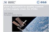 ESA’s approach to quality control of the supply … › mews › jp › 27th › data › 2_8_2.pdfRisk mitigations specified in design, manufacture and base material supply. New